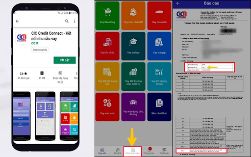  Ứng dụng CIC để tra nợ xấu khi cần 