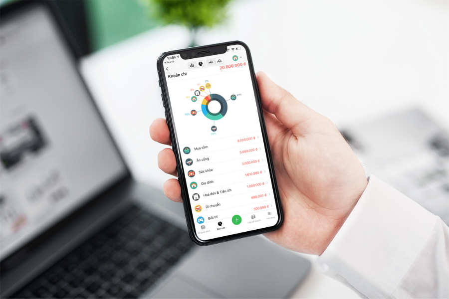  Sử dụng app quản lý tài chính sẽ giúp bạn theo dõi và đánh giá việc chi tiêu dễ dàng hơn 