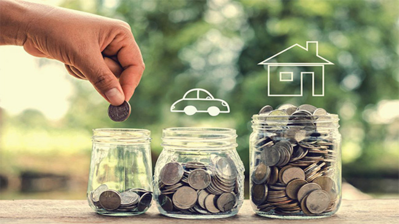  Lọ tiết kiệm dài hạn chiếm 10% thu nhập dùng để thực hiện những mục tiêu lớn 