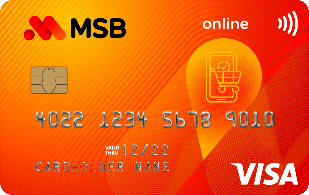 Mở thẻ tín dụng Visa Online MSB với vô vàn ưu đãi hấp dẫn