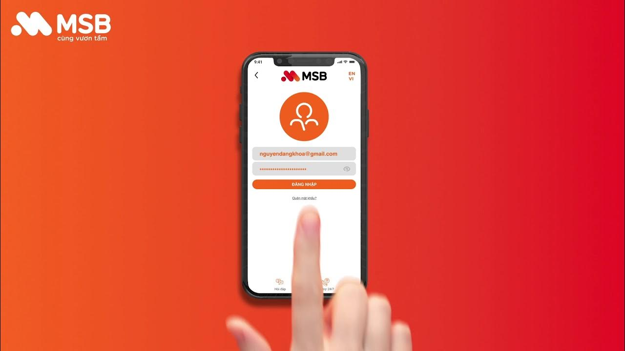 Sử dụng ứng dụng ngân hàng mBank của MSB để theo dõi biến động số dư
