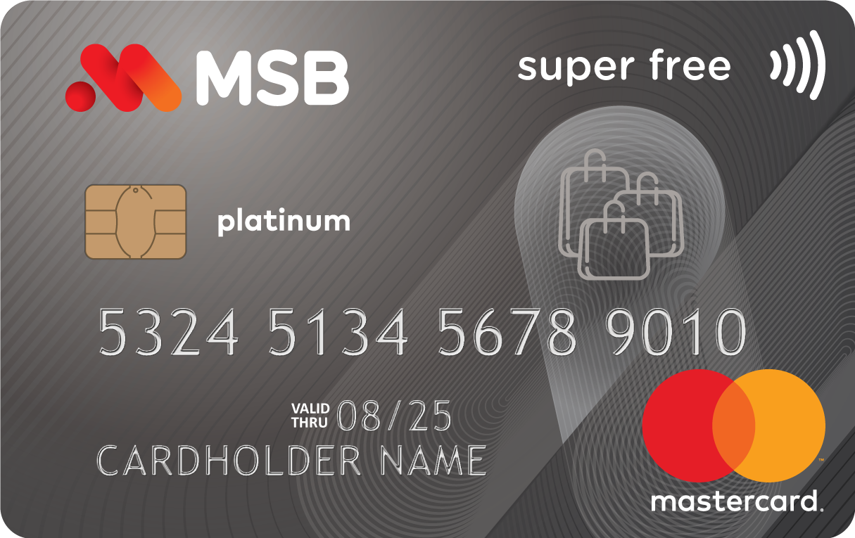 Thẻ Siêu Miễn Phí MSB MasterCard