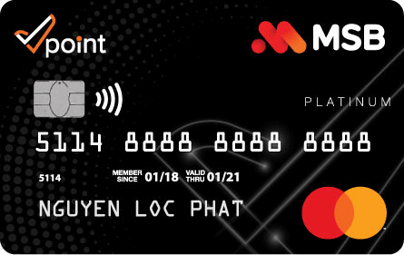 Thẻ Master Platinum Vpoint - MSB