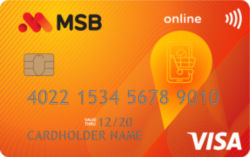 Thẻ MSB Visa Online