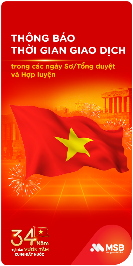 Thông báo thời gian giao dịch